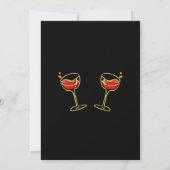 Glam 40e verjaardag bash met chique meisjes nacht kaart (Achterkant)