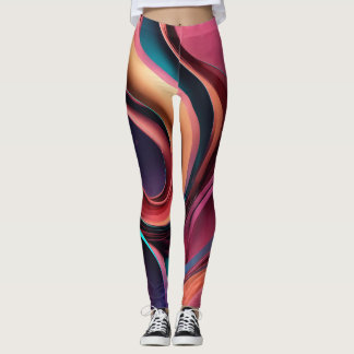 "Glam Abstracte Leggings: Verhoog uw stijl" Leggings