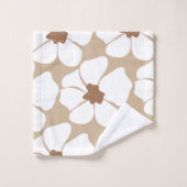 Glam Abstrait à fleurs #2 #décoration #art (Gant de toilette)