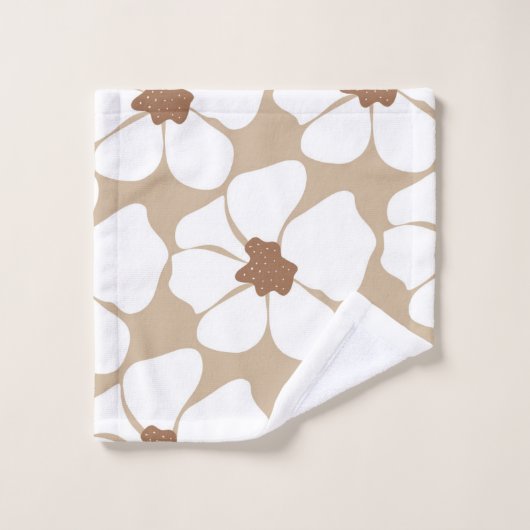 Glam Abstrait à fleurs #2 #décoration #art (Gant de toilette)