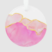 Glam Abstrait Rose Or Blanc NOM Fun moderne (dos)