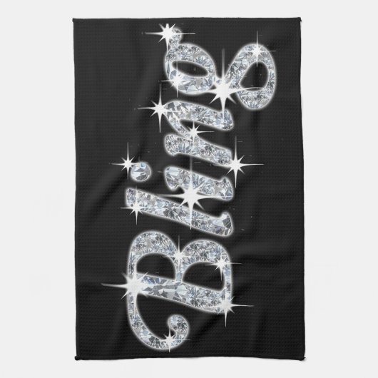 Glam-afdruk met faux-ruitvormig ontwerp theedoek (Verticaal)