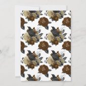  Glam Amber Raven Gothic Bachelorette Party Kaart (Achterkant)