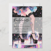Glam and Funny Go-go Dancing Disco Bachelorette Kaart (Voorkant)