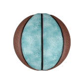 Glam Aqua Leopard Basketbal (Verticaal)