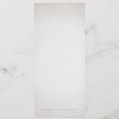 Glam argent parties scintillant déco menu de maria (Dos)