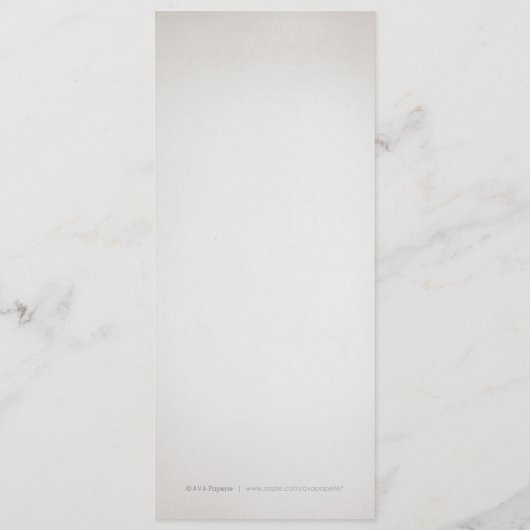 Glam argent parties scintillant déco menu de maria (Dos)