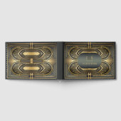 Glam Art Deco Bruiloft ID1033 Gastenboek (Volledig)