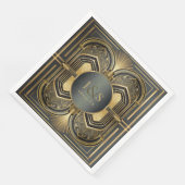 Glam Art Deco Bruiloft ID1033 Servet (Hoek)