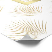 Glam Art Deco Casino Poker Affiche de bienvenue d' (Coin)