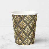 Glam Art Deco Patroon Bruiloft ID1033 Papieren Bekers (Achterkant)