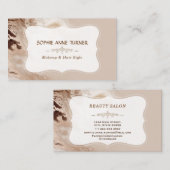 Glam Aurum Marmer Geometrische Vorm Make-up Arties Visitekaartje (Voorkant / Achterkant)