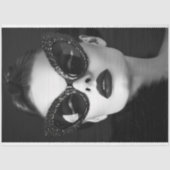 Glam Black & Crystal Cat-Eye Decoupage Tissuepapier (Voorkant)