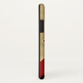Glam Black Red et Gold iPhone X Coque (Dos/Droite)