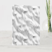 Glam Blond Silver Christmas Kaart (Achterkant)