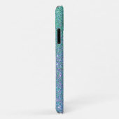 Glam Blue Green en Paarse glitter Case-Mate iPhone Case (Achterkant/rechts)