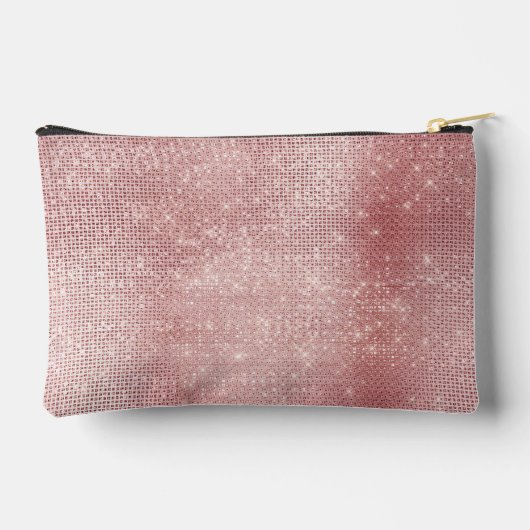 Glam Blush Pink Glitzy Sparkle Etui (Achterkant)