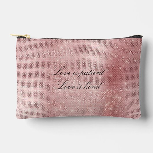 Glam Blush Pink Glitzy Sparkle Etui (Voorkant)