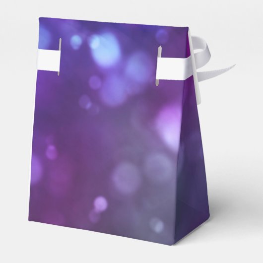 Glam Bokeh Sparkle Glitter Black Stropdas Bedankdoosjes (Achterkant)