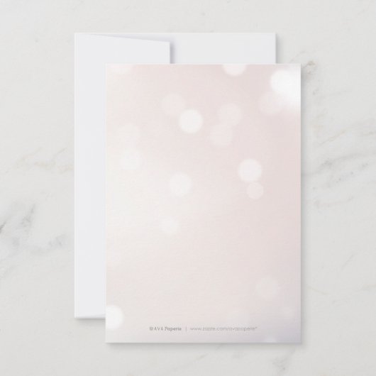 Glam borgundy kalligrafie dank u bedankkaart (Achterkant)