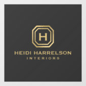 Glam Box Logo Monogram Raamsticker (Vel)