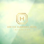 Glam Box Logo Monogram Transparant Raamsticker (Vel 3)