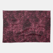 Glam Burgundy Leopard Print Theedoek (Horizontaal)