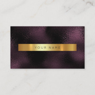 Glam Burgundy Noir Gold Marble Vip Visitekaartje