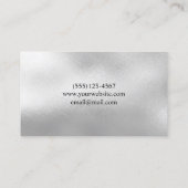 Glam Burgundy Parties scintillant Carte de visite (Dos)