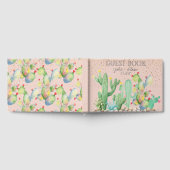 Glam Cactus bruiloft aangepaste gastenboek (Volledig)