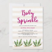 Glam Cactus | Stortstropen Baby Sprinkle Kaart (Voorkant)