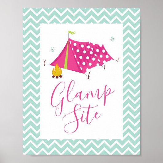 Glam Camp Spa Makover Birthday Poster (Voorkant)