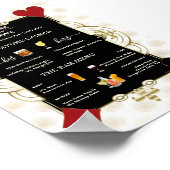 Glam Casino Wedding Drunk In Love Wedding Bar Sign Poster (Hoek)