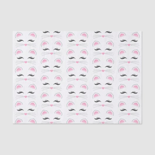 Glam Cat Face Tissuepapier (Voorkant)