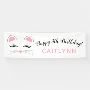 Glam Cat Happy Birthday Spandoek