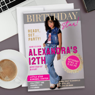 Glam Celebrity Tijdschrift Cover Schokkend Nieuws Kaart