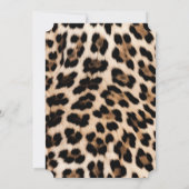 Glam Champagne Cream Leopard Kaart (Achterkant)