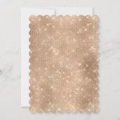 Glam champagne glanzende sprankeling kaart (Achterkant)