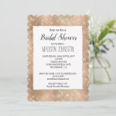 Glam champagne glanzende sprankeling kaart (Staand voorkant)