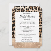 Glam Champagne Glitz Cream Leopard Kaart (Voorkant)