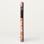 Glam Cheetah Print Pattern in Oranje en roze Case-Mate iPhone Case (Achterkant/links)