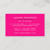 Glam Chic Carte de visite (Dos)