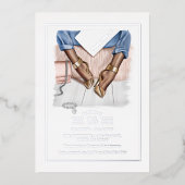 Glam Chic Fashion Show Foil Invitation (Recto)