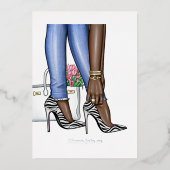 Glam Chic Fashion Show Foil Invitation (Recto)