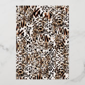 Glam Chic Fashion Show Foil Invitation (Verso)