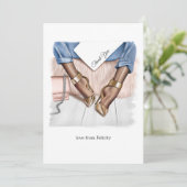 Glam Chic Mode Bedankkaart (Staand voorkant)