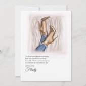 Glam Chic Mode Bedankkaart (Achterkant)