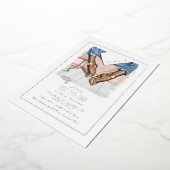 Glam Chic Modeshow Folie Uitnodiging (Gedraaid)