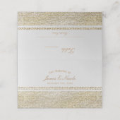 Glam Chic-partijnummer wit en geparkeerd goud (Buitenkant ongevouwen)