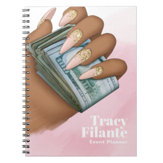 Glam Chic Roze en Gouden Miljonairs Mentaliteit Notitieboek
